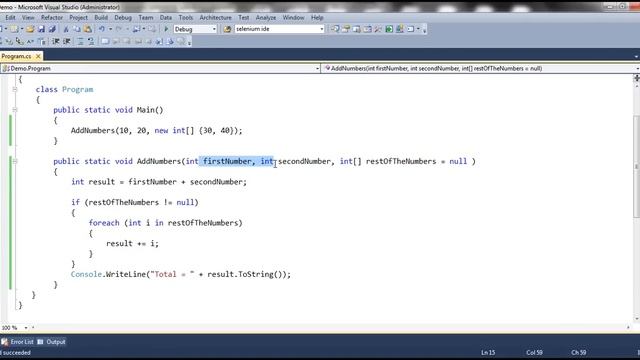 Part 69 Making method parameters optional by specifying parameter defaults смотреть онлайн