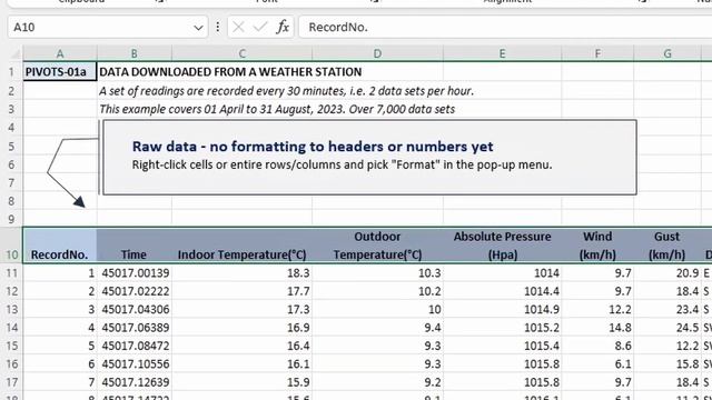 Pivots 01 – 2023 Update | How to format an Excel data list смотреть онлайн
