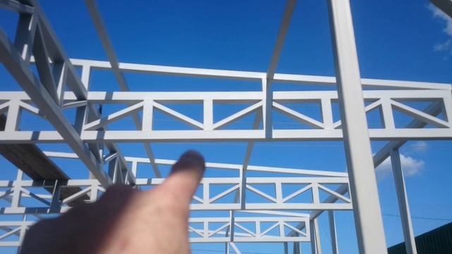 КАРКАС ИЗ ПРОФИЛЬНОЙ ТРУБЫ ДЛЯ ДВУХЭТАЖНОГО ГАРАЖА часть1 смотреть онлайн