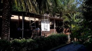 Пансионат Сосновая роща. Пицунда, Абхазия. Обзор территории, пляж, отдыхающие. 10 сентября 2019 г.