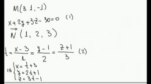523. Проекция точки на плоскость.