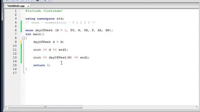 C++ Video Tutorial - References and enum - Lecture 25 - Enum Type смотреть онлайн