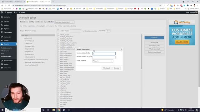 Crear y editar Roles de usuario en WordPress - Tutorial plugin User Role Editor смотреть онлайн