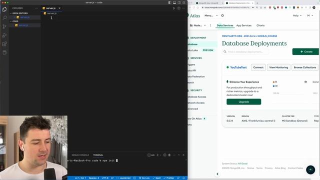 How to Connect to MongoDB with Nodejs and Express смотреть онлайн