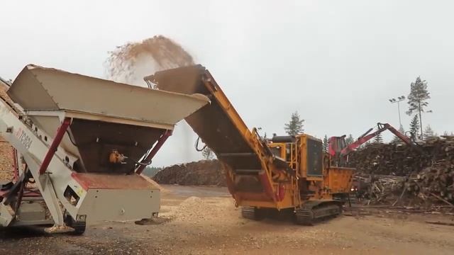 Барабанный измельчитель щепорез  Производство щепы. Рубительная машина