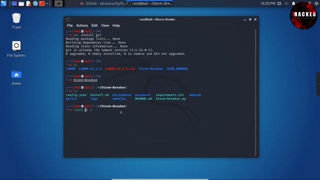 How hackers hack your Phone Camera, Location, Mic just sending a link | Tech Hacker | Kali Linux смотреть онлайн