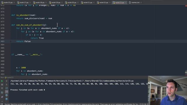 Python Project Euler - 22 , 23 , 24 смотреть онлайн