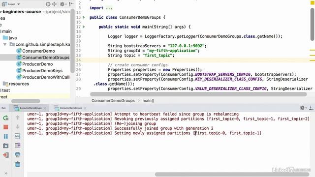 05 Kafka Java Programming 101 007 Java consumer inside consumer group смотреть онлайн
