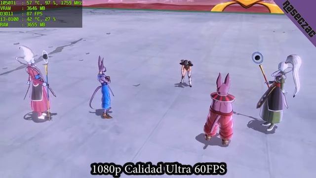 DRAGON BALL XENOVERSE 2 / GTX1050Ti / i3 8100 / Gamplay Ultra / 1080p / 60FPS / смотреть онлайн