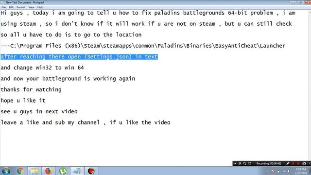 how to fix paladins battleground 64-bit problem (100% working) смотреть онлайн