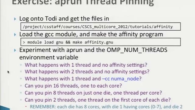 Affinity and NUMA смотреть онлайн