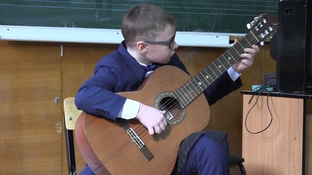 Н. Паганини. Испанский вальс. Ромашин Максим. смотреть онлайн