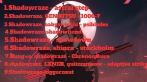 Shadowraze-лучшие треки