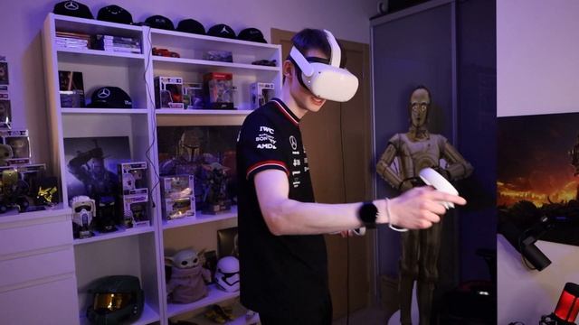 First time trying VR! смотреть онлайн