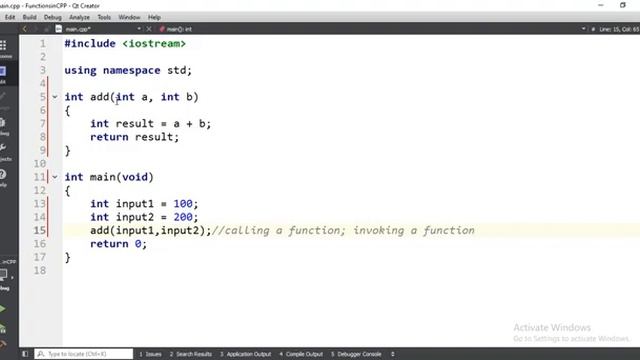 Function In c++ | Qt operator смотреть онлайн