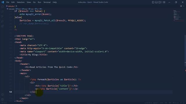 Combine PHP and HTML to Show a Formatted List of Articles | Web Development | The Quick Code смотреть онлайн