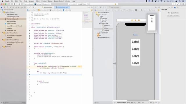 iOs Academia (Spanish) JSON print Label смотреть онлайн