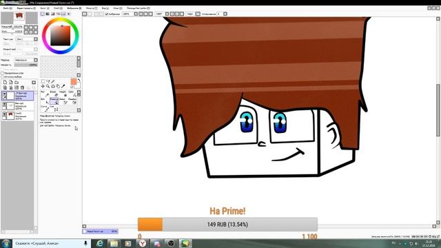 Учимся рисовать аву майнкрафт для канала! смотреть онлайн