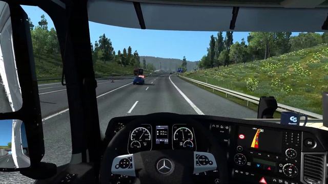 Silent Trucking - Actros MP4 Tandem - Stuttgart to Zurich - ETS2 (No Commentary) смотреть онлайн