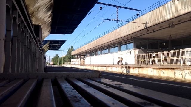 Электропоезд "Эр2к-980 (лахта) на станции "Девяткино" смотреть онлайн