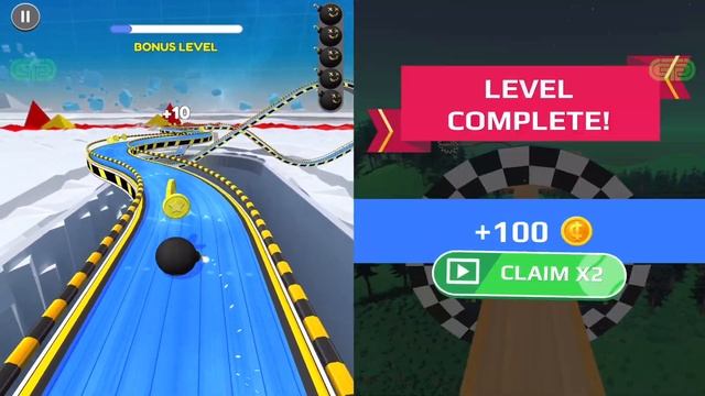 Going Balls Vs Ball Run 2048, Sky Rolling Ball 3D, Bridge Race, Level Up Balls All Levels Gameplay