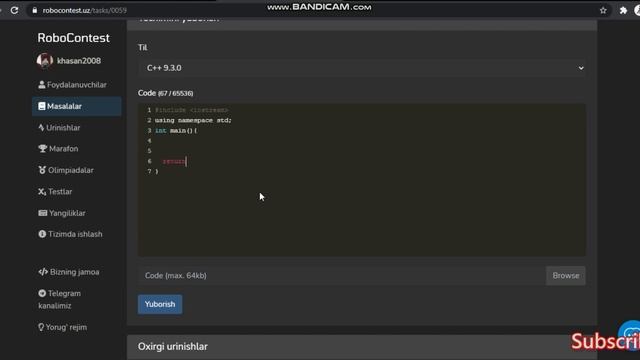 RoboContest Kvadrat Sonlar answer смотреть онлайн