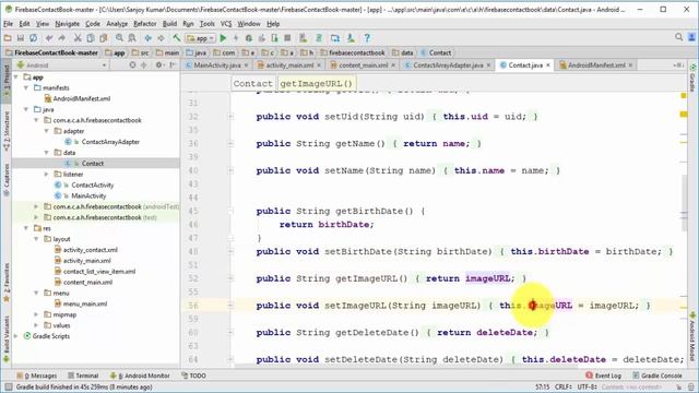 Firebase Android Tutorial : Develop Contact Book Application Using Firebase | смотреть онлайн