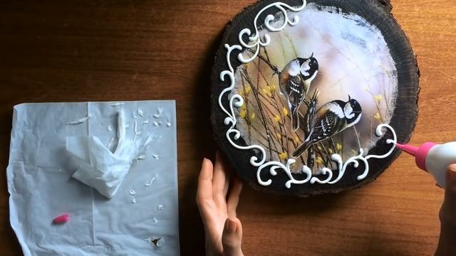 Ключница. Истончение распечатки для декупажа. DIY. Key hanger. смотреть онлайн