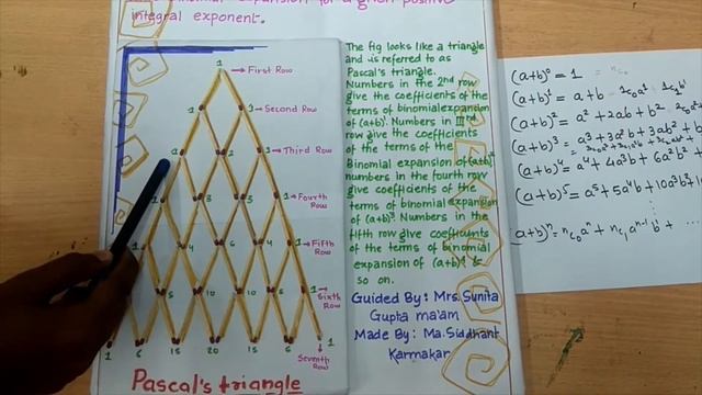 Maths Activity-15 || To construct a Pascal's Triangle and to write binomial expansion || Maths Mode смотреть онлайн