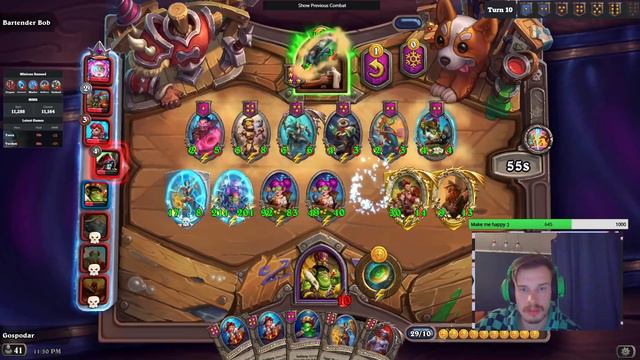 Gallywix With GOLDEN Brann And Tea Master Theotar! | Hearthstone Battlegrounds смотреть онлайн