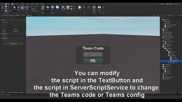How To Make A Team Code System Roblox Studio