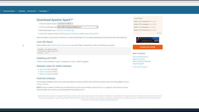 Spark 3.0.3 and Hadoop 2.7 Installation смотреть онлайн