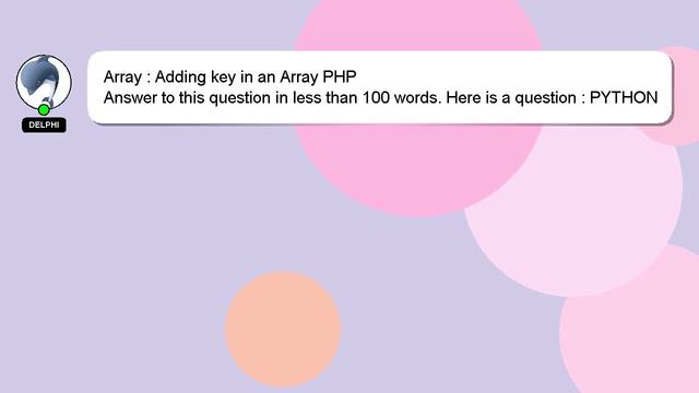 Array : Adding key in an Array PHP смотреть онлайн