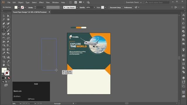 Travel Flyer Design in illustrator | Travel Poster Design Tutorial смотреть онлайн