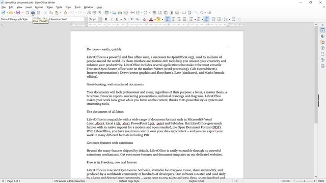 LibreOffice How To Save As PDF Tutorial смотреть онлайн