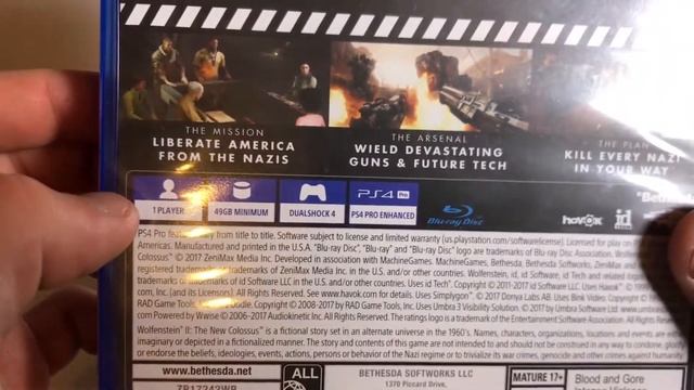 Unboxing Wolfenstein 2 for PS4 смотреть онлайн
