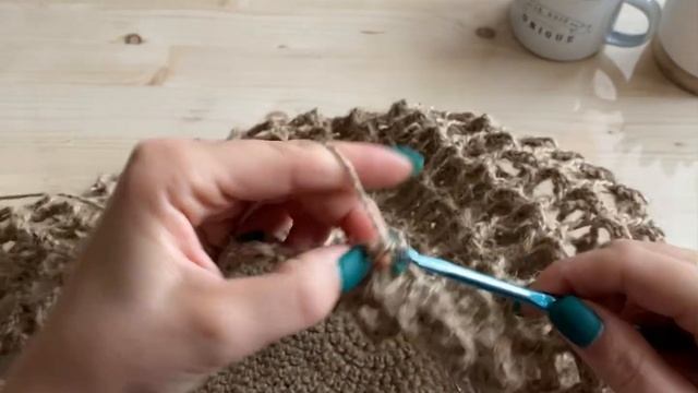 Вяжем авоську из джута крючком/сумка из джута/вяжем крючком авоську с донышком/джут