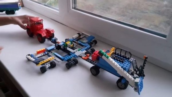 Новая самоделка: посевной комплекс Кузбасс из ЛЕГО | LEGO DIY | трактор Кировец К-701М