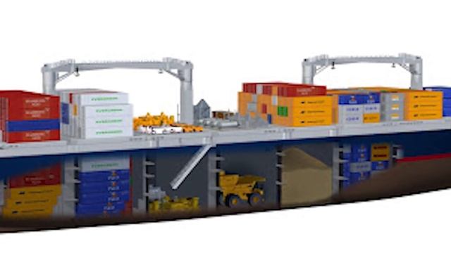 Сухогруз.  Старейший тип грузовых судов морского флота.япония.