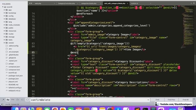 Laravel 9 Tutorial #35 | Make MultiVendor E-commerce | Categories Module (VI) | Delete Category смотреть онлайн