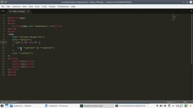 43 HTML y PHP [PHP 7 - Español] смотреть онлайн