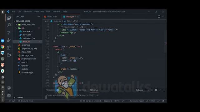 Dewatalks: Website & Development - Get started With React JS смотреть онлайн