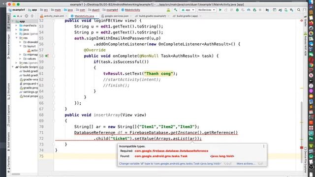 Android Networking - 8.31 - Insert Array vào Firebase với Android (1) смотреть онлайн