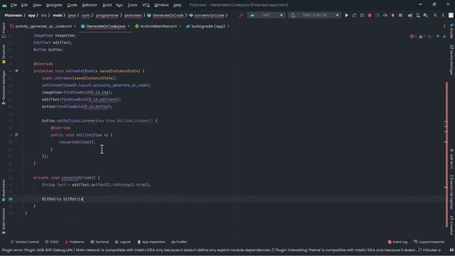 Generate QR Code Android Studio смотреть онлайн