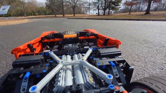 Testing Both the Lego R8 LMS GT2 (half finished) and the Lego C8 Z06 Chassis! смотреть онлайн