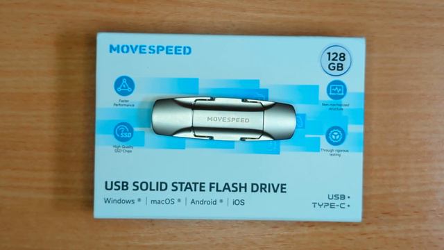 MOVESPEED. Бюджетная флешка USB 3.2  с двумя разъёмами. Обзор и тест скорости