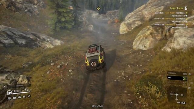 SnowRunner Toyota FJ Cruiser Game Play. смотреть онлайн