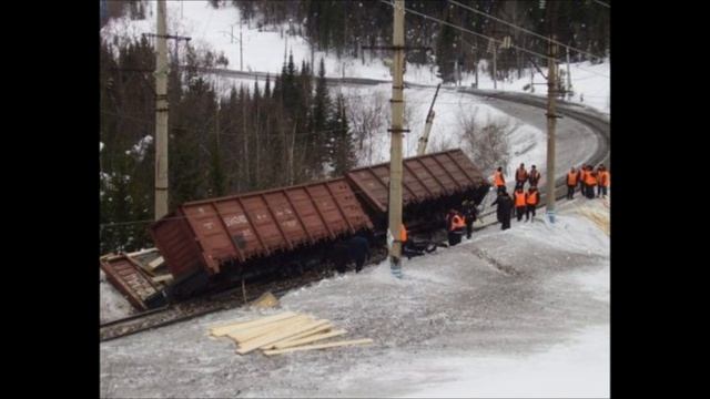 Остановка Поездов из-за Схода с Рельсов Вагонов с… смотреть онлайн