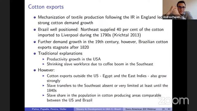 Ibero-American Economic History Webinar. Andrea Papadia смотреть онлайн