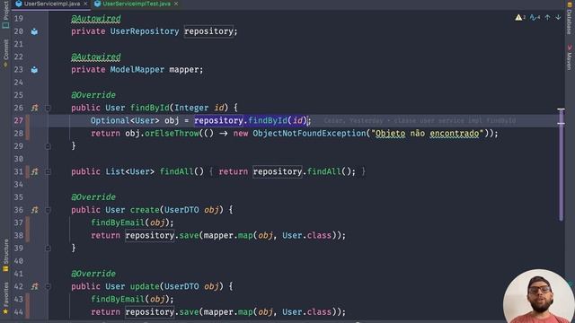 Aula 14 Teste UserService findById - [Testes com JUnit5 Mockito e Java] смотреть онлайн